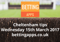 Cheltenham tips Wednesday 15th March