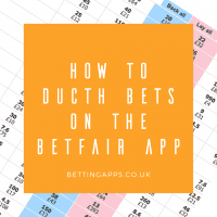 How to dutch bets on the betfair app