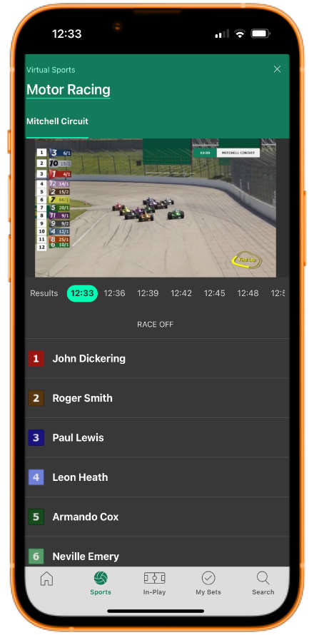 bet365 app virtual motor racing