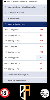 Booking points examples