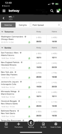 NFL Handicap betting