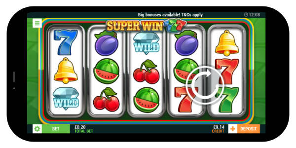 Super win 7s slot landscape