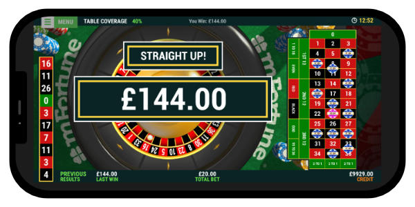 mFortune roulette app screenshot
