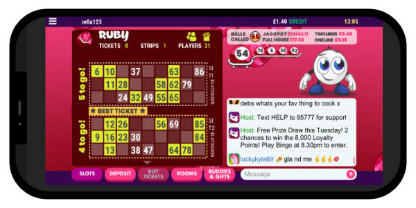 mFortune bingo app screenshot