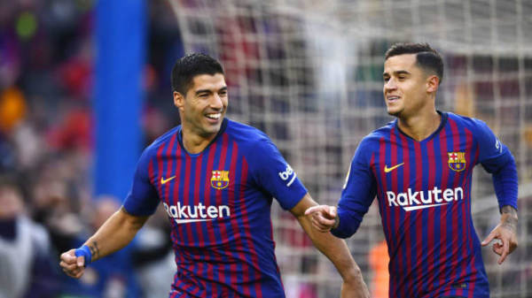 Coutinho and Suarez at Barcelona