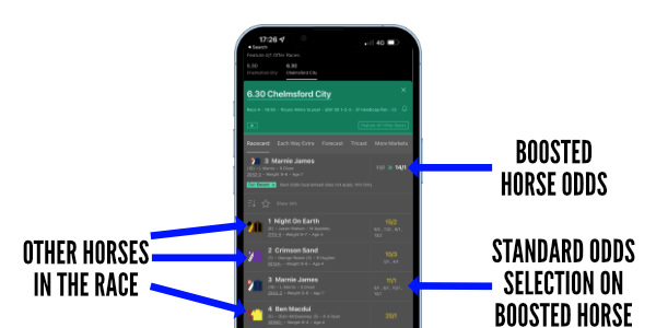 bet365 horse racing bet boosts