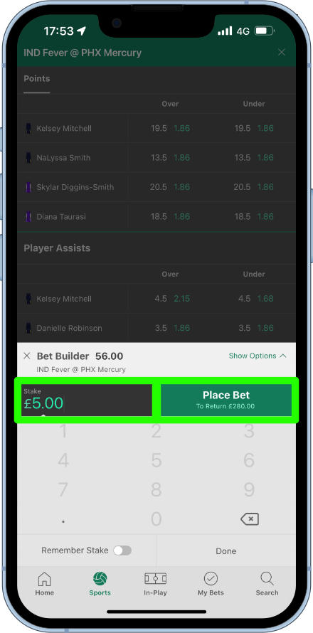 how to place a basketball bet builder at bet365