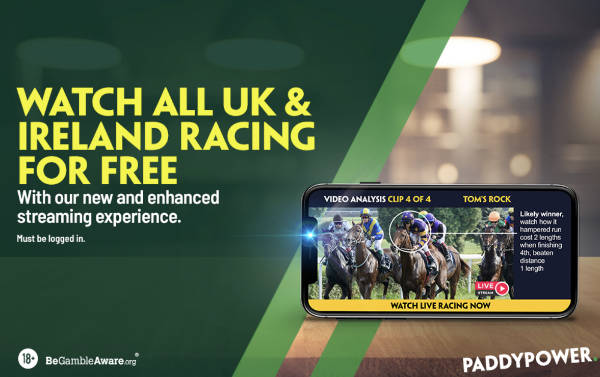 Free live streaming on the Paddy power app