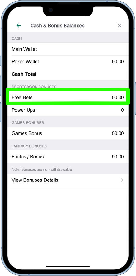 checking Paddy Power free bets