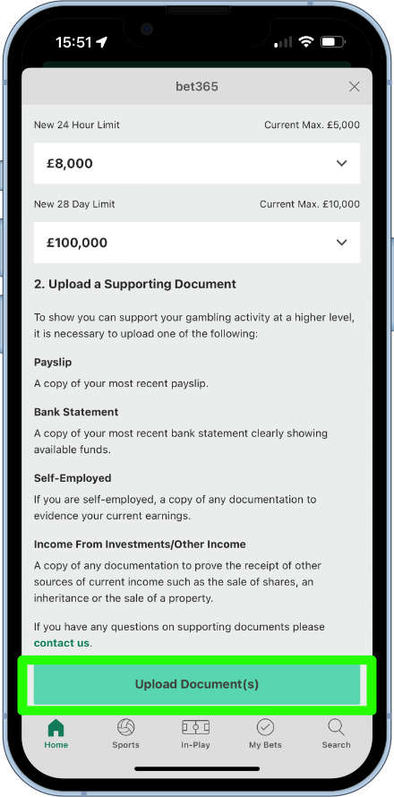 requesting an increase in net deposit limits