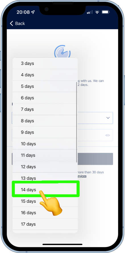 choosing number of time out days