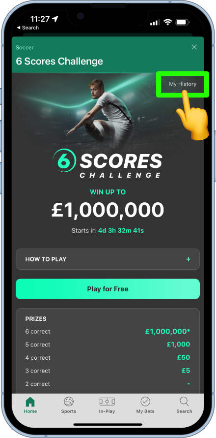 6 Scores Challenge by bet365 - How To Play Guide