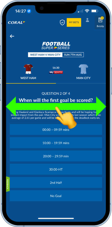 how to return to previous question on Football Super series
