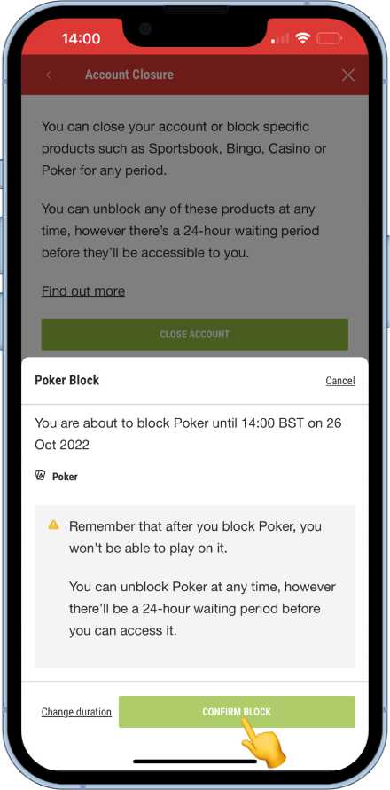 how to set a product block with Ladbrokes
