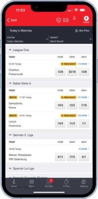 football matches list