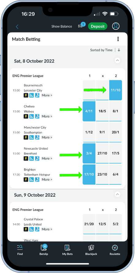 four fold with BetVictor