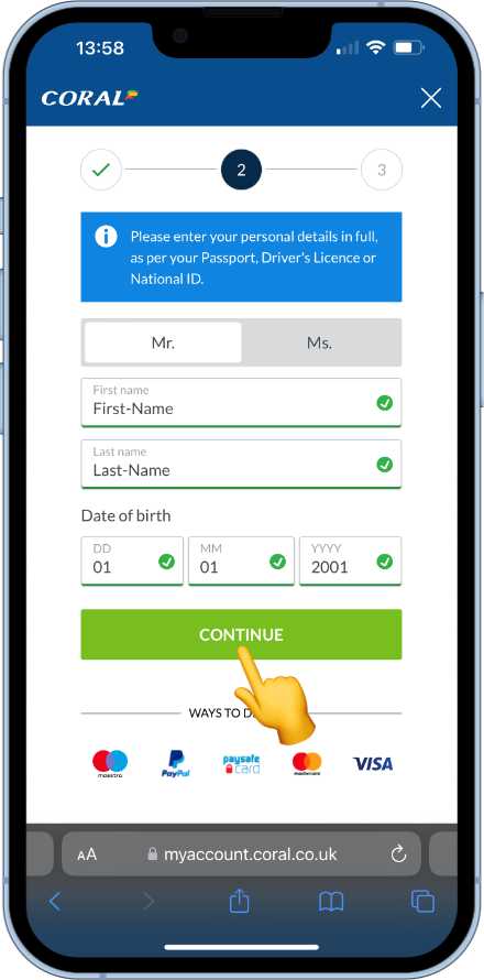 second part of coral registration