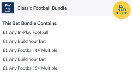 Standard football bet bundle