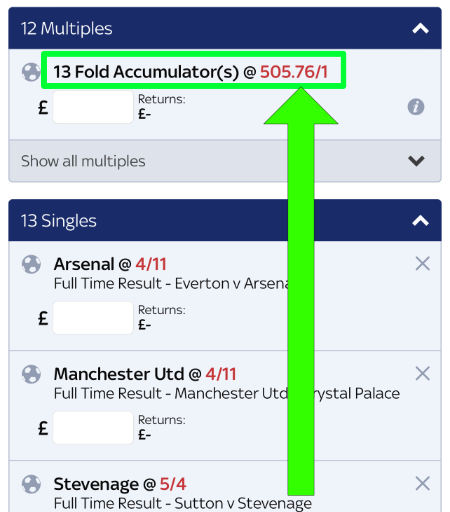 beginners betting accumulator 1