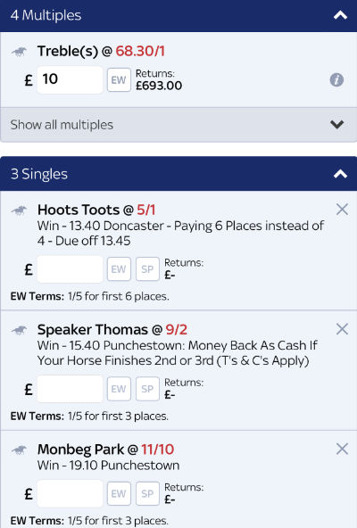 Sky Bet poor odds