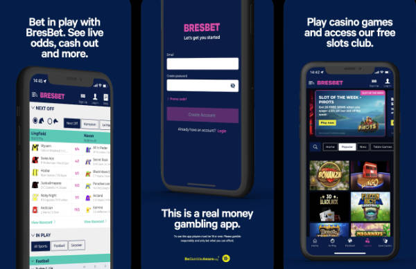 BresBet Android app banner