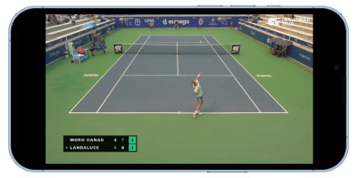 full screen tennis viewing on the Sky Bet app