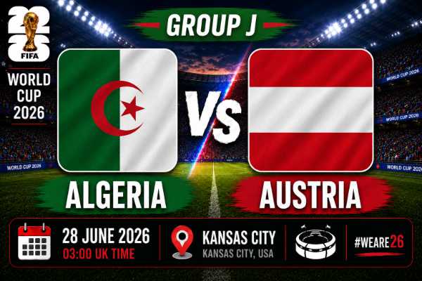 Algeria v Austria group J world cup 26