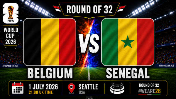 Belgium v Senegal round of 32 world cup 26