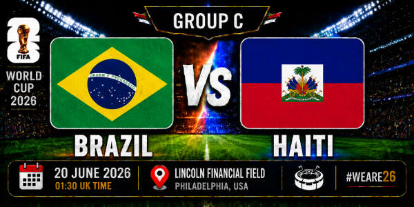 Brazil v Haiti Group C world cup 26