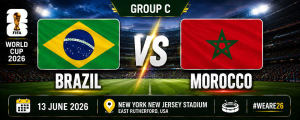 Brazil v Morocco Group C World Cup 26