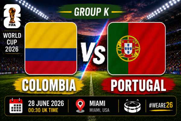 Colombia v Portugal group k world cup 26