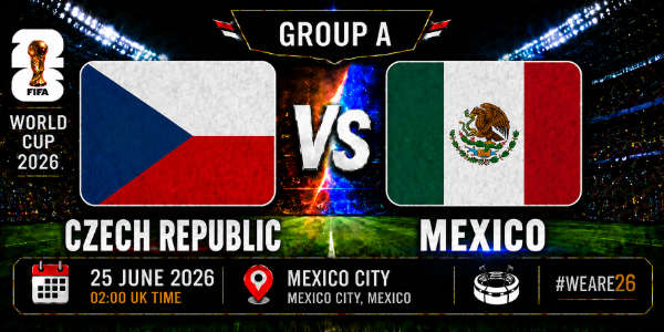 Czech Republic v Mexico group A world cup 26
