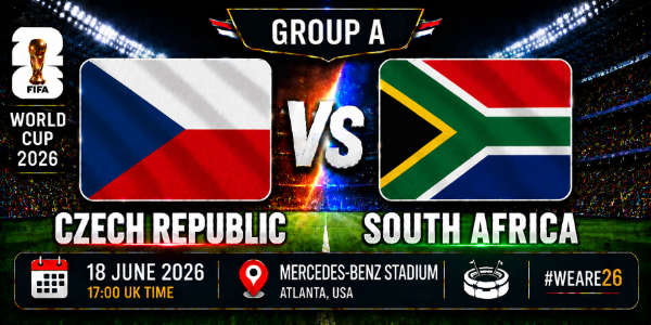 Czech Republic v South Africa group A world cup 26