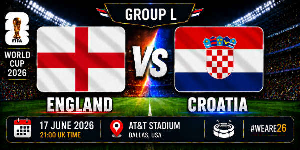 England v Croatia group L world cup 26