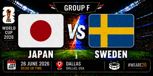 Japan v Sweden group F world cup 26
