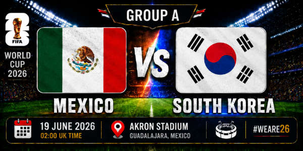 Mexico v South Korea Group A world cup 26
