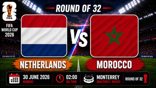 Netherlands v Morocco round of 32 world cup 26