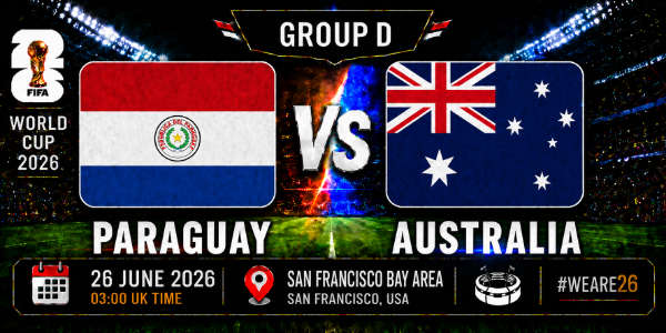 Paraguay v Australia group D world cup 26
