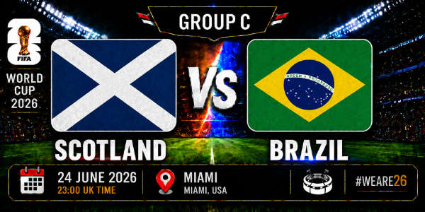Scotland v Brazil group C world cup 26