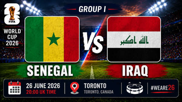 Senegal v Iraq group I world cup 26