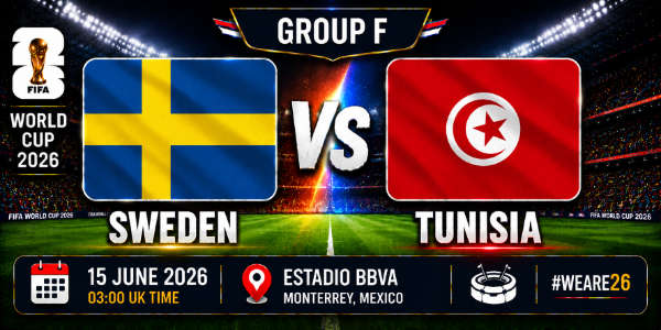 Sweden v Tunisia Group F World Cup 26
