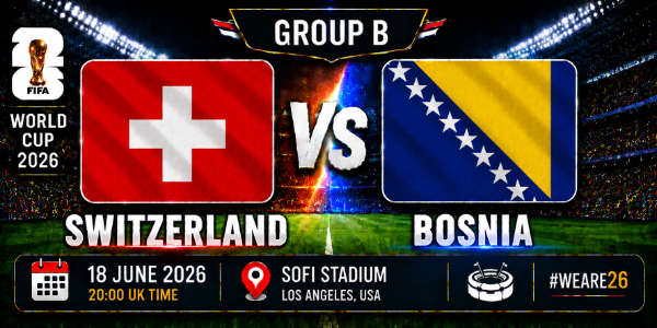 Switzerland v Bosnia group B world cup 26