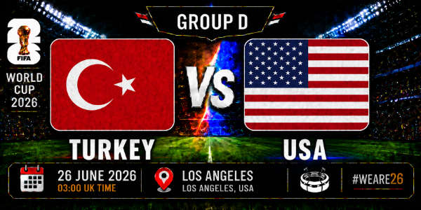 Turkey v USA group D world cup 26