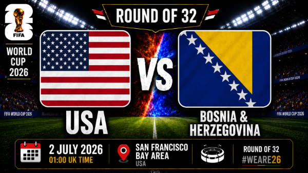 USA v Bosnia round of 32 world cup 26