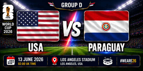 USA v Paraguay Group D World Cup 26
