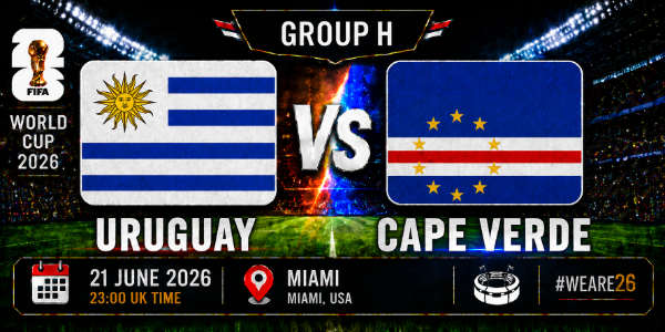 Uruguay v Cape Verde group H world cup 26