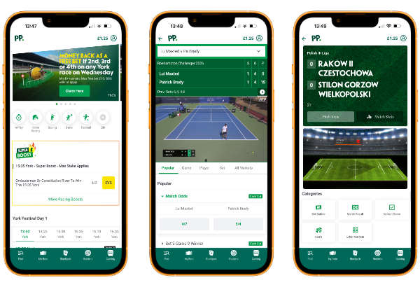 Paddy Power app screenshots
