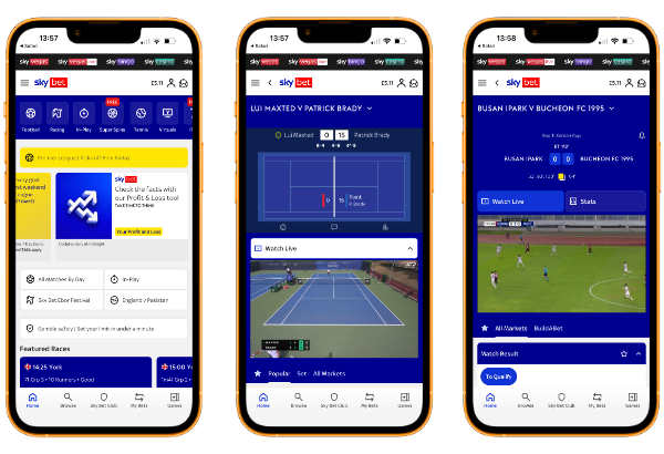 Skybet app screenshots